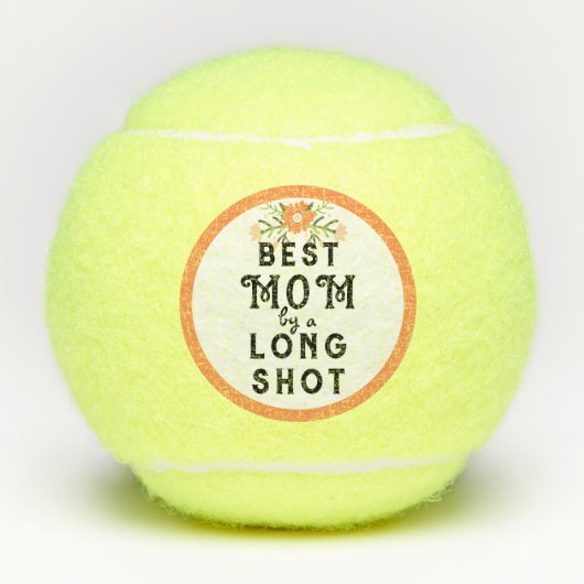 最高の母ギフトテニス テニスボール (正面)