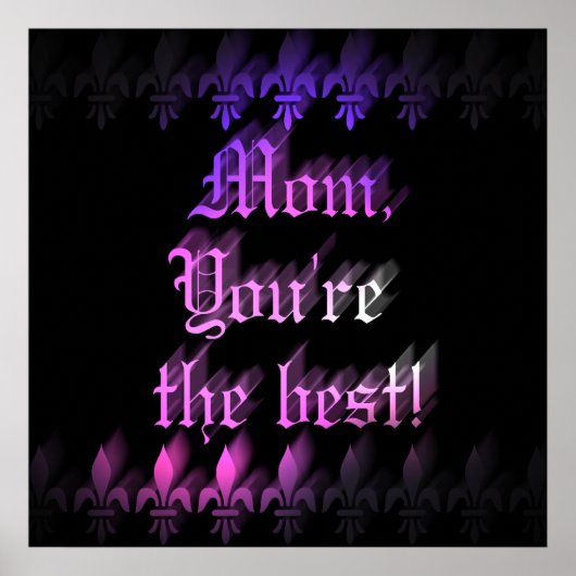 最高の母ゴシックスタイル母の日 ポスター (正面)