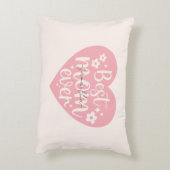 最高の母ハート アクセントクッション (裏面(縦))