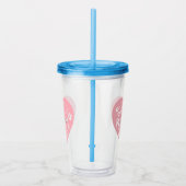 最高の母ハート アクリルタンブラー (右)