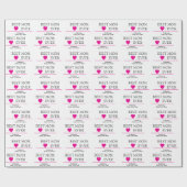 最高の母ハート | カスタム子名 –  ラッピングペーパー (フラット)