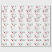 最高の母ハート | カスタム子名 –  ラッピングペーパー (フラット)