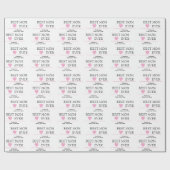 最高の母ハート | カスタム子名 –  ラッピングペーパー (フラット)