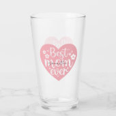 最高の母ハート タンブラーグラス (裏面)