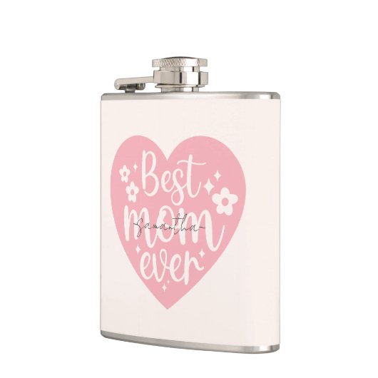 最高の母ハート フラスク (左)
