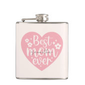 最高の母ハート フラスク (正面)