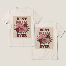 最高の母バラTシャツ