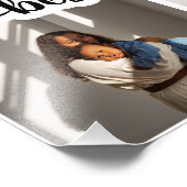 最高の母パーソナライズされた4写真コラージュ フォトプリント (角)