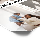 最高の母パーソナライズされた4写真コラージュ フォトプリント            (角)