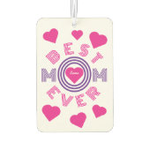最高の母パーソナライズされた カーエアーフレッシュナー (裏面)