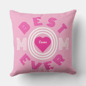 最高の母パーソナライズされた クッション (裏面)