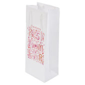 最高の母パーソナライズされた ワインギフトバッグ (正面アングル)