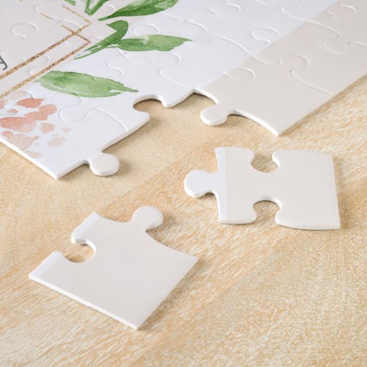 最高の母ピーチフローラ母の日 ジグソーパズル (側面)