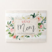 最高の母ピーチフローラ母の日 ジグソーパズル (横)