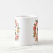 最高の母フローラ母の日コーヒーマグ4 コーヒーマグカップ (中央)