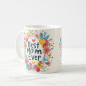 最高の母フローラ母の日コーヒーマグ5 コーヒーマグカップ (正面左)