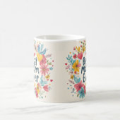 最高の母フローラ母の日コーヒーマグ5 コーヒーマグカップ (中央)