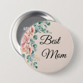 最高の母フローラ 缶バッジ (正面&裏面)