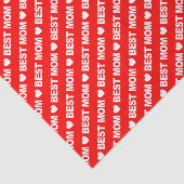 最高の母ホワイトオンレッドティッシュペーパー 薄葉紙 (詳細)