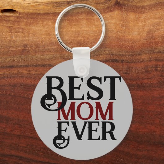 最高の母マママギフトシンプルママ キーホルダー (裏面)