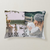 最高の母モダン葉2カスタム枚 アクセントクッション (裏面)