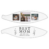 最高の母モダン葉3カスタム枚 バスケットボール (パネル)