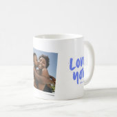 最高の母モダン親の日 コーヒーマグカップ (正面右)