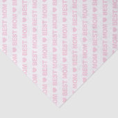 最高の母ライトピンクオンホワイトティッシュペーパー 薄葉紙 (詳細)