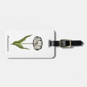 最高の母ヴィンテージチューリップ荷物タグ ラゲッジタグ (正面横)