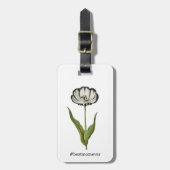 最高の母ヴィンテージチューリップ荷物タグ ラゲッジタグ (正面縦)