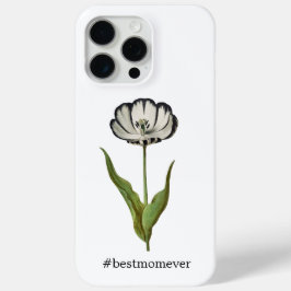 最高の母ヴィンテージチューリップ荷物タグ iPhone 15 PRO MAXケース