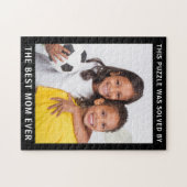 最高の母写真 ジグソーパズル (横)