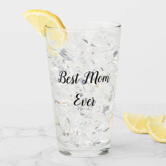最高の母文字 タンブラーグラス (アイス正面)