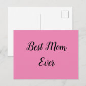 最高の母文字 ポストカード (正面/裏面)