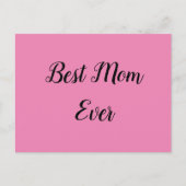 最高の母文字 ポストカード (正面)