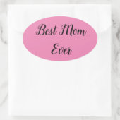 最高の母文字 楕円形シール (バッグ)