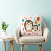 最高の母母とベビーハリネズミ クッション (椅子)