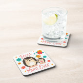 最高の母母とベビーハリネズミ コースター (右側)