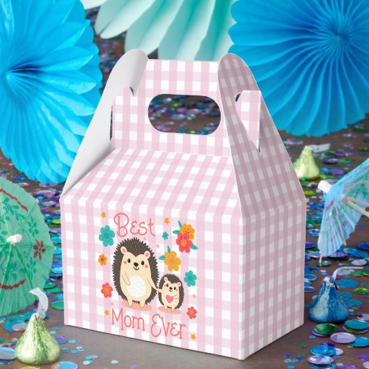 最高の母母とベビーハリネズミ フェイバーボックス (パーティー)