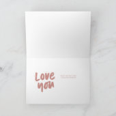 最高の母母のトレンディー2枚の写真バラ母の日 カード (内部)