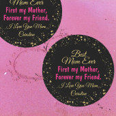 最高の母母の日がエレガント悪モダンい ラウンドシール