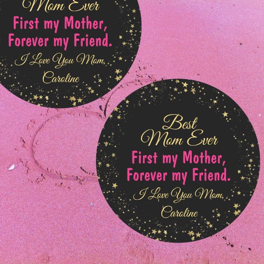 最高の母母の日がエレガント悪モダンい ラウンドシール