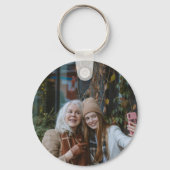 最高の母母の日にホットピンクの台本の写真 キーホルダー (裏面)