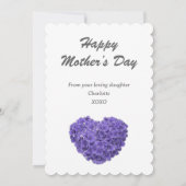 最高の母母の日のカード カード (裏面)