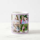 最高の母母の日の写真薄紫紫 コーヒーマグカップ (中央)