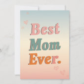 最高の母母の日カードフローラ蝶 (正面)