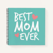 最高の母母の日タイポグラフィ |ノートブック ノートブック (正面)