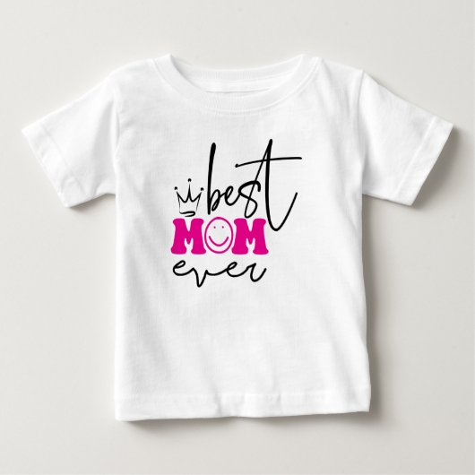最高の母母の日デザイン-63344 ベビーTシャツ (正面)