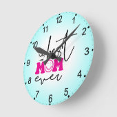 最高の母母の日デザイン-63344 ラウンド壁時計 (傾斜)
