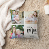 最高の母母の日ホワイトフォトコラージュ クッション (ブランケット)